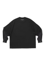 画像2: COOTIE PRODUCTIONS   Spanish Pima Layered Sleeve Boxy L/S Tee (2)