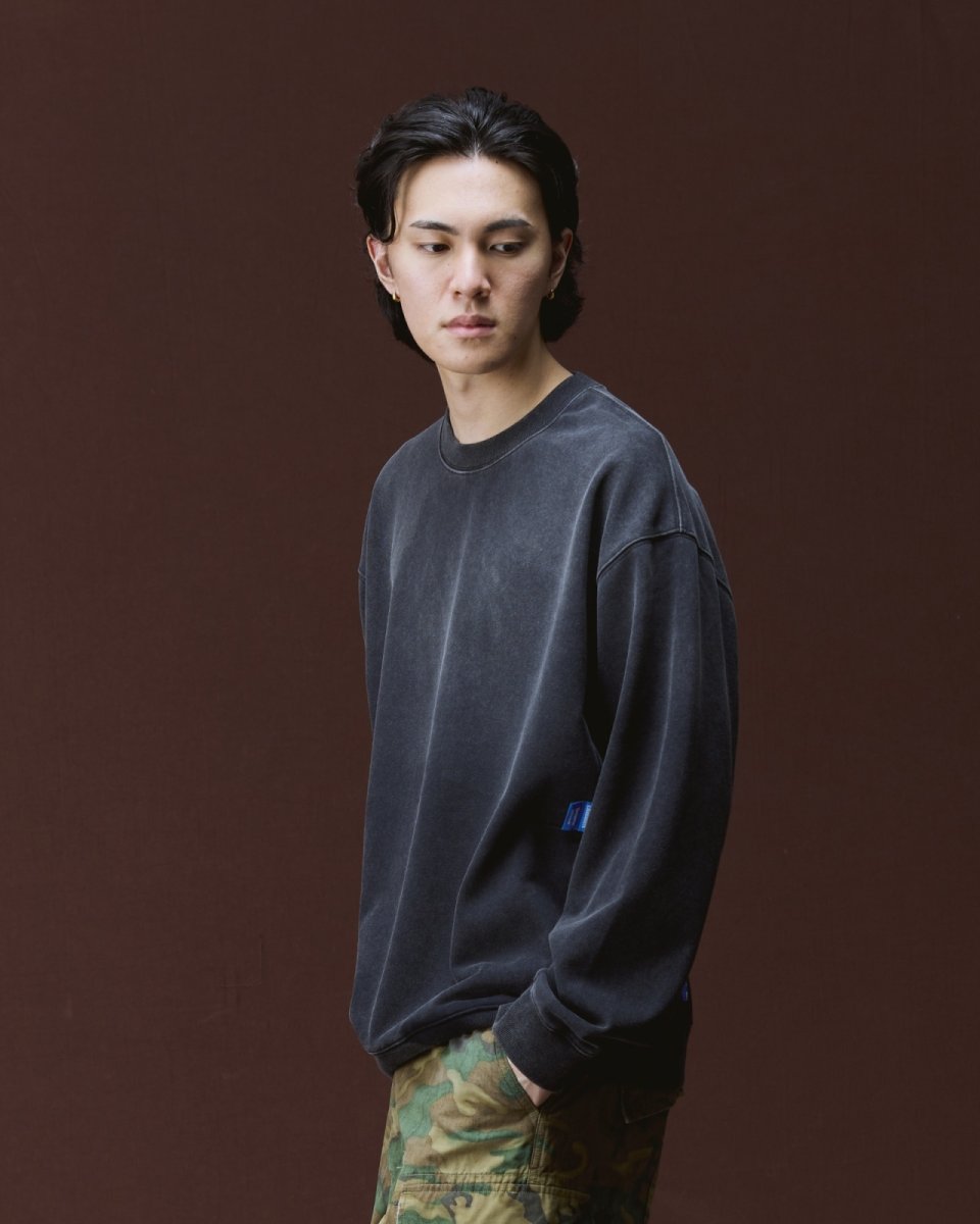 画像8: Liberaiders  GARMENT DYED CREWNECK (8)