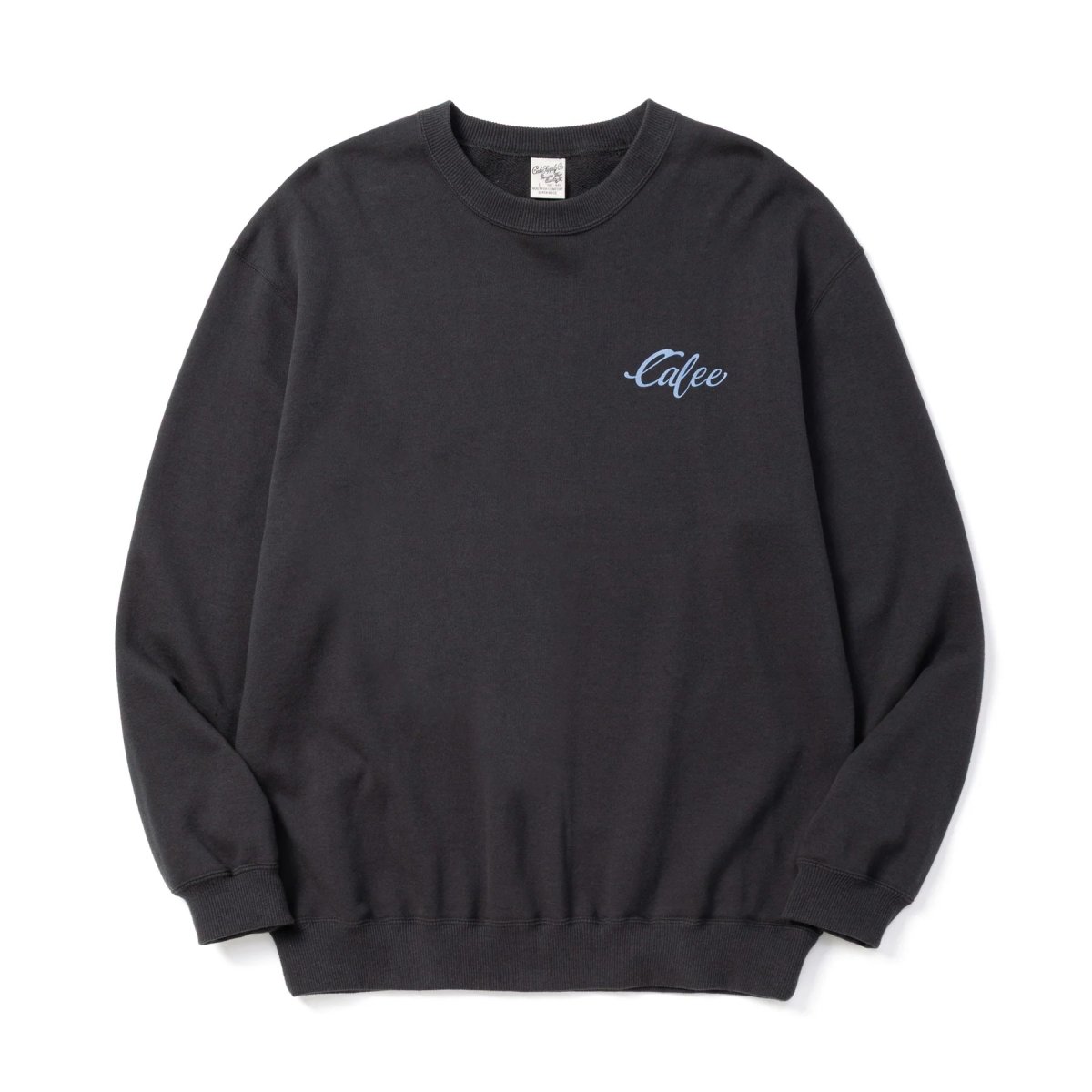 画像1: CALEE  EAGLE PINSTRIPING CREW NECK SW ＜NATURALLY PAINT DESIGN＞ (1)