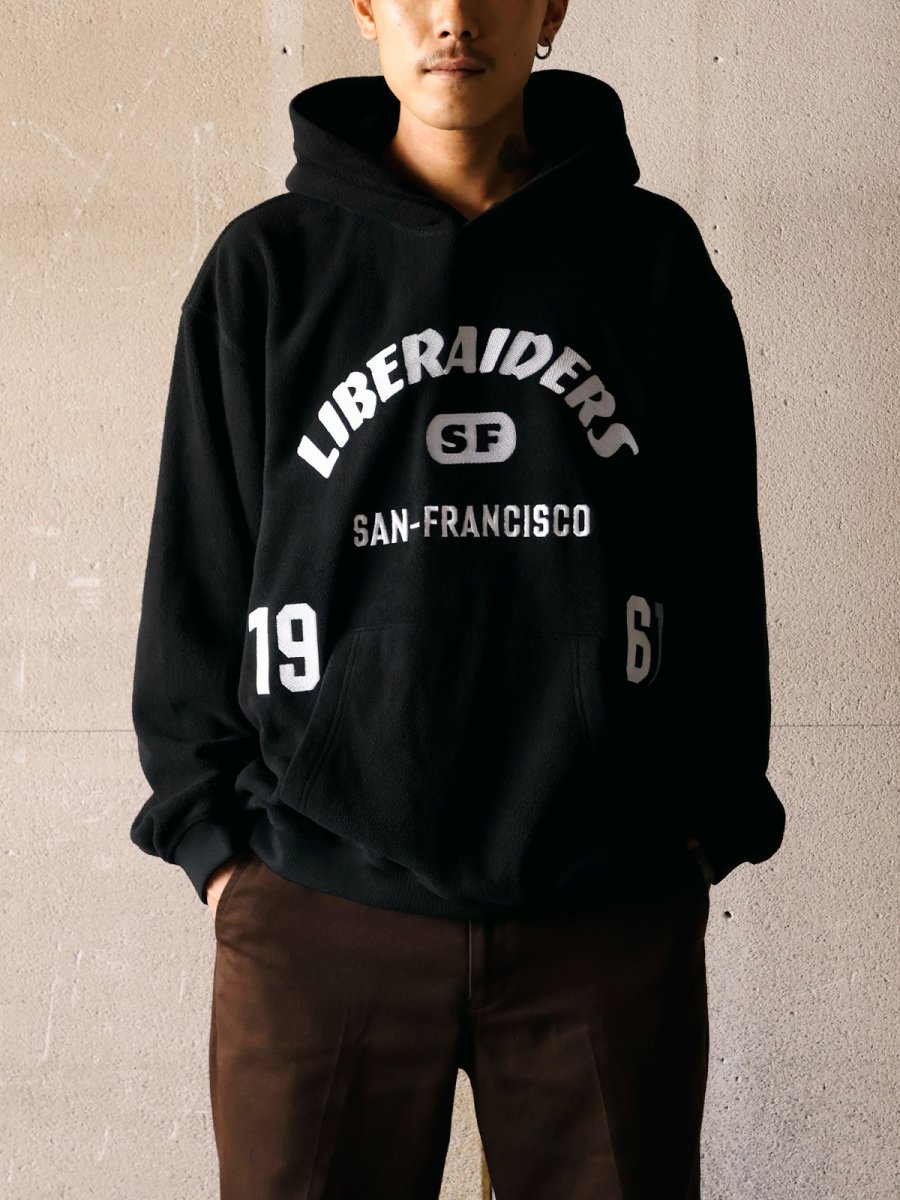 画像3: Liberaiders  EMBROIDERY FLEECE HOODIE (3)