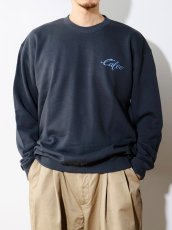 画像3: CALEE  EAGLE PINSTRIPING CREW NECK SW ＜NATURALLY PAINT DESIGN＞ (3)