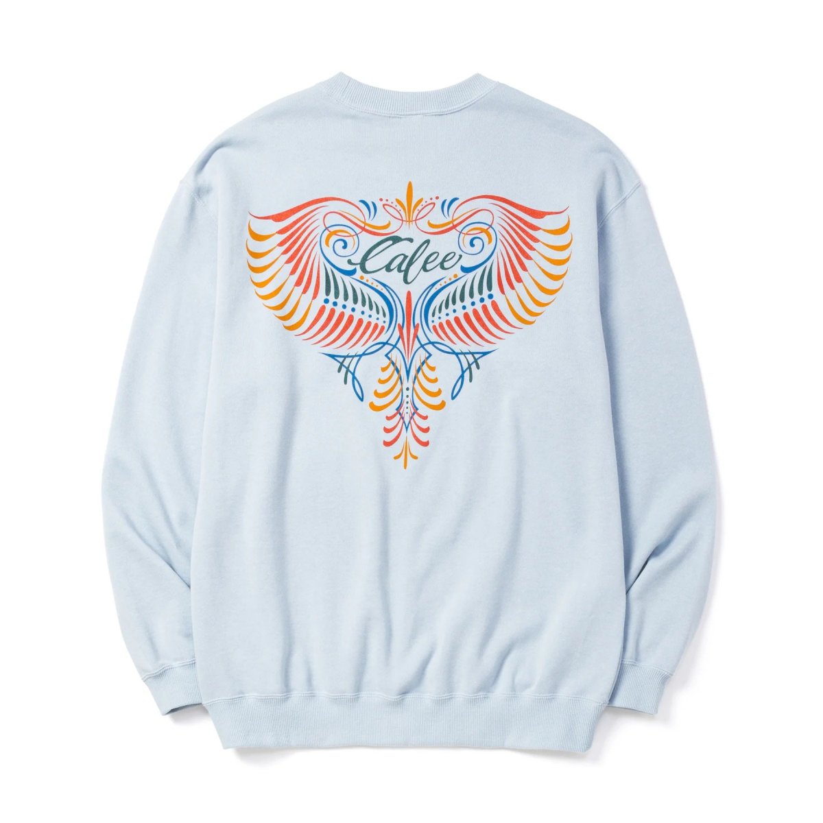 画像6: CALEE  EAGLE PINSTRIPING CREW NECK SW ＜NATURALLY PAINT DESIGN＞ (6)