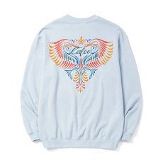 画像6: CALEE  EAGLE PINSTRIPING CREW NECK SW ＜NATURALLY PAINT DESIGN＞ (6)