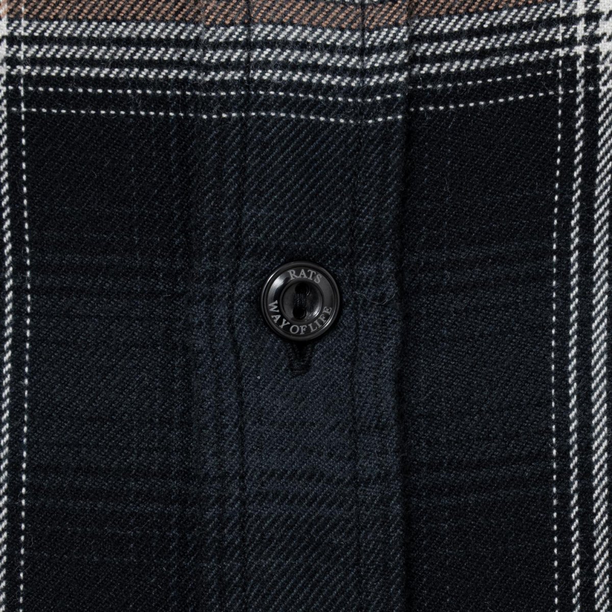 画像7: RATS   COTTON RAYON CHECK SHIRT (7)