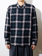 画像3: RATS   COTTON RAYON CHECK SHIRT (3)