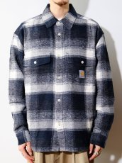 画像3: CARHARTT WIP  L/S Esterson Shirt - Esterson Check, Dark Navy (3)
