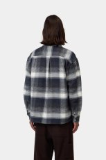 画像4: CARHARTT WIP  L/S Esterson Shirt - Esterson Check, Dark Navy (4)