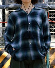 画像13: MINEDENIM  T.Rayon Ombre Open Collar Shirt (13)