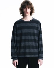 画像5: MINEDENIM  EF.Wool Interlock Border Print Crewneck L/S Pullover (5)
