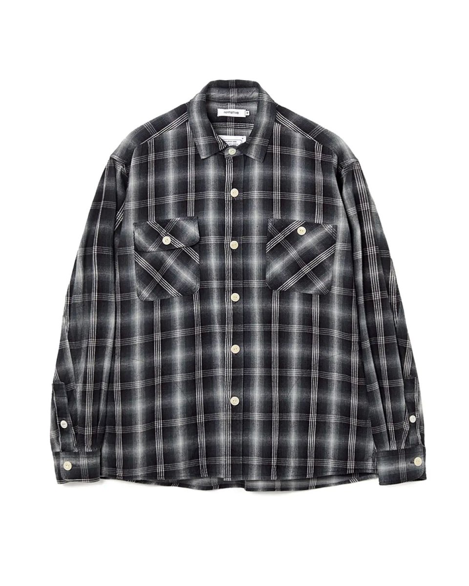 画像1: nonnative  Rafu × nonnative WORKER SHIRT JACKET COTTON TWILL OMBRE CHECK (1)