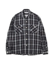 画像1: nonnative  Rafu × nonnative WORKER SHIRT JACKET COTTON TWILL OMBRE CHECK (1)