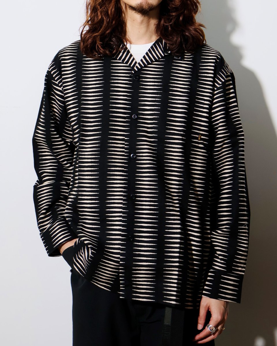 画像3: CALEE  NATIVE PRINT NEL SHIRT (3)