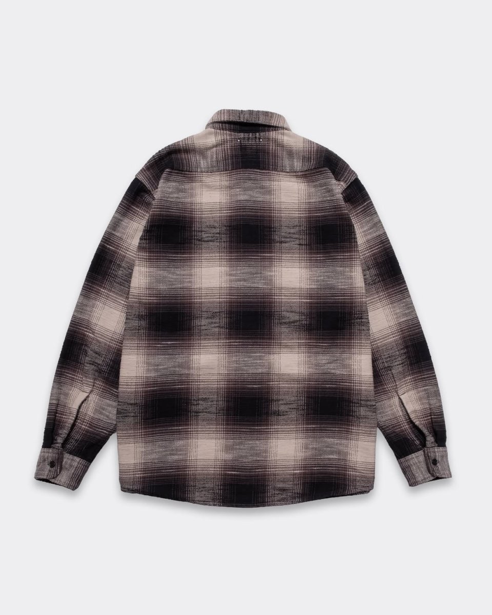 画像10: MINEDENIM  Heavy Cotton Flannel Ombre Work Shirt (10)