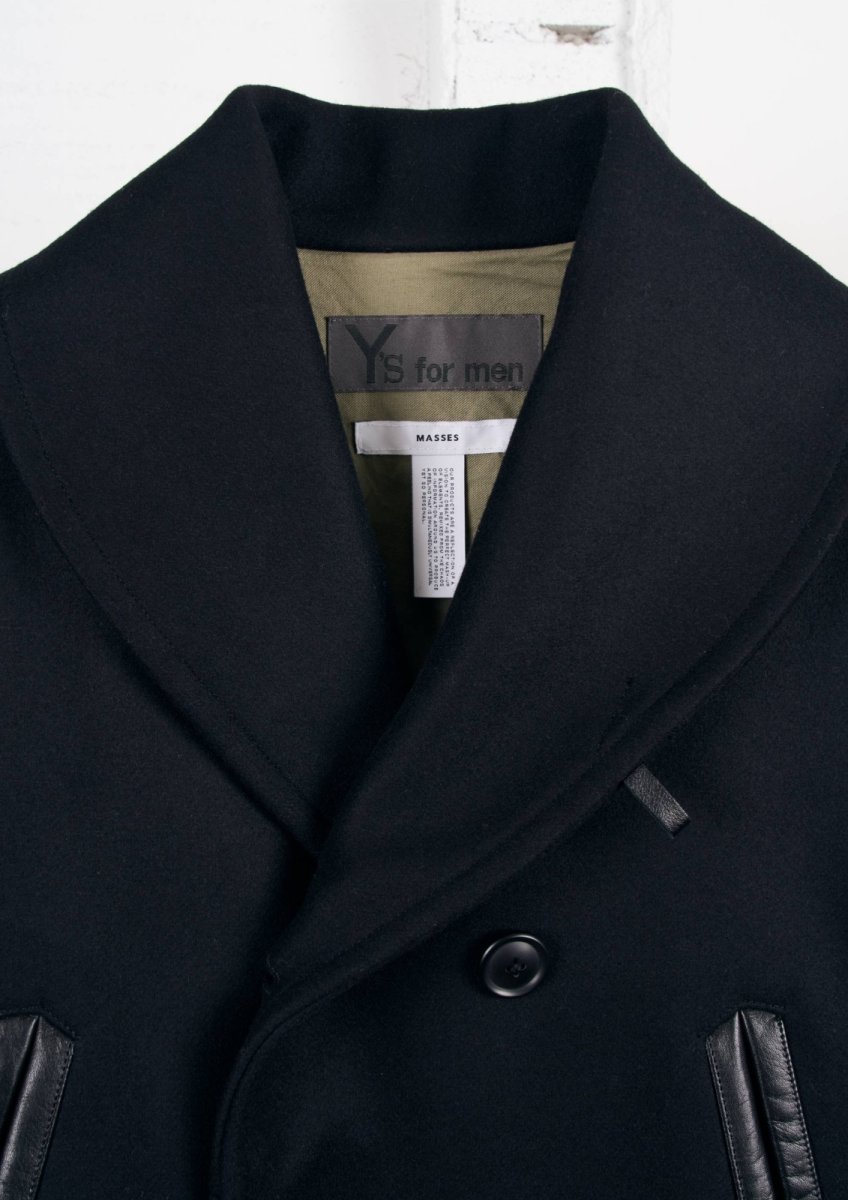 画像2: MASSES  Y's for men × MASSES_MELTON RAIL ROADER COAT (2)