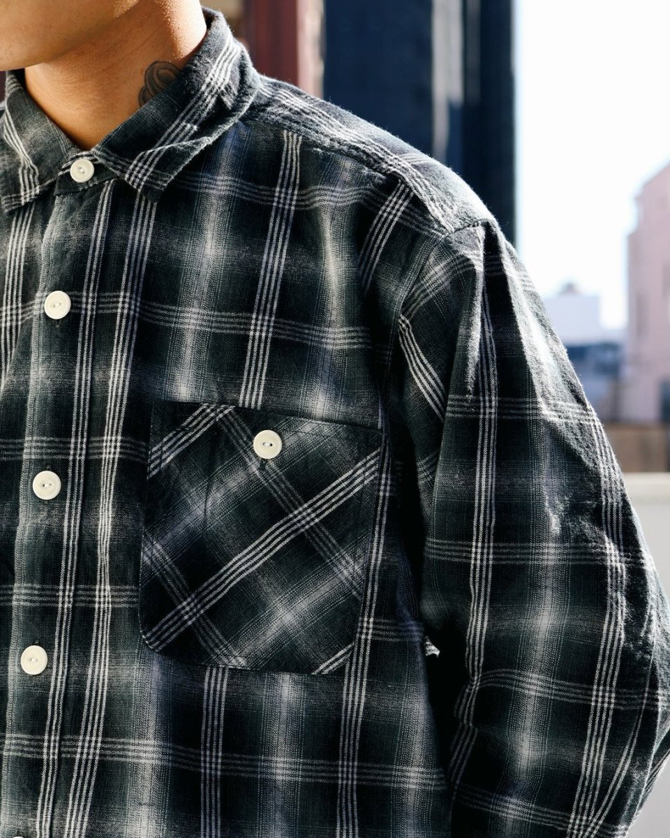 画像4: nonnative  Rafu × nonnative WORKER SHIRT JACKET COTTON TWILL OMBRE CHECK (4)