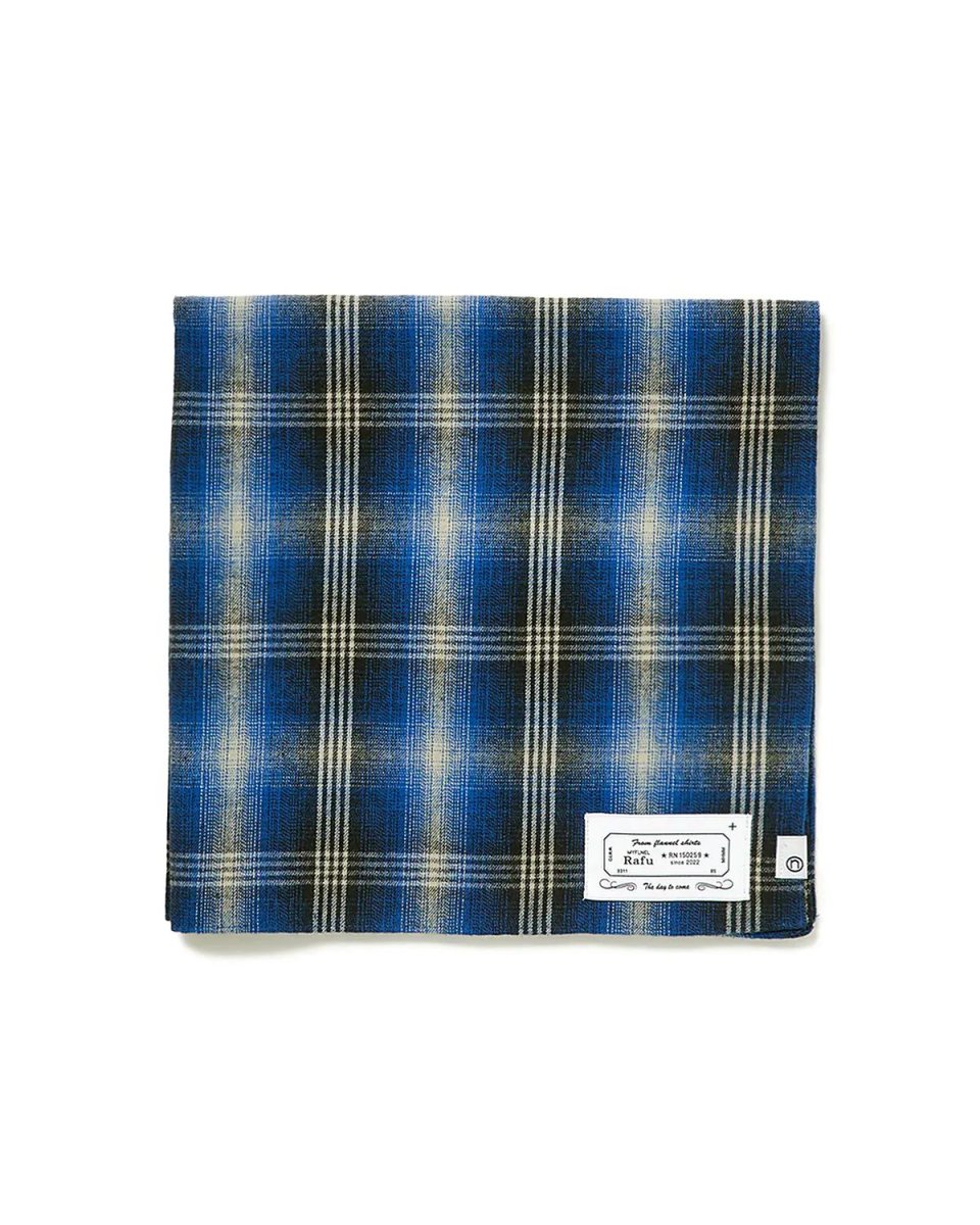 画像1: nonnative  Rafu × nonnative RANCHER BANDANA COTTON TWILL OMBRE CHECK (1)