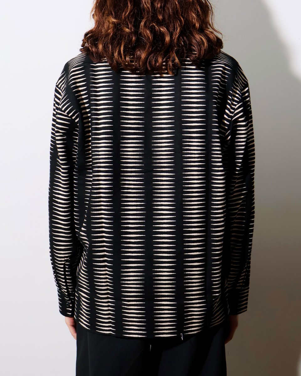 画像4: CALEE  NATIVE PRINT NEL SHIRT (4)