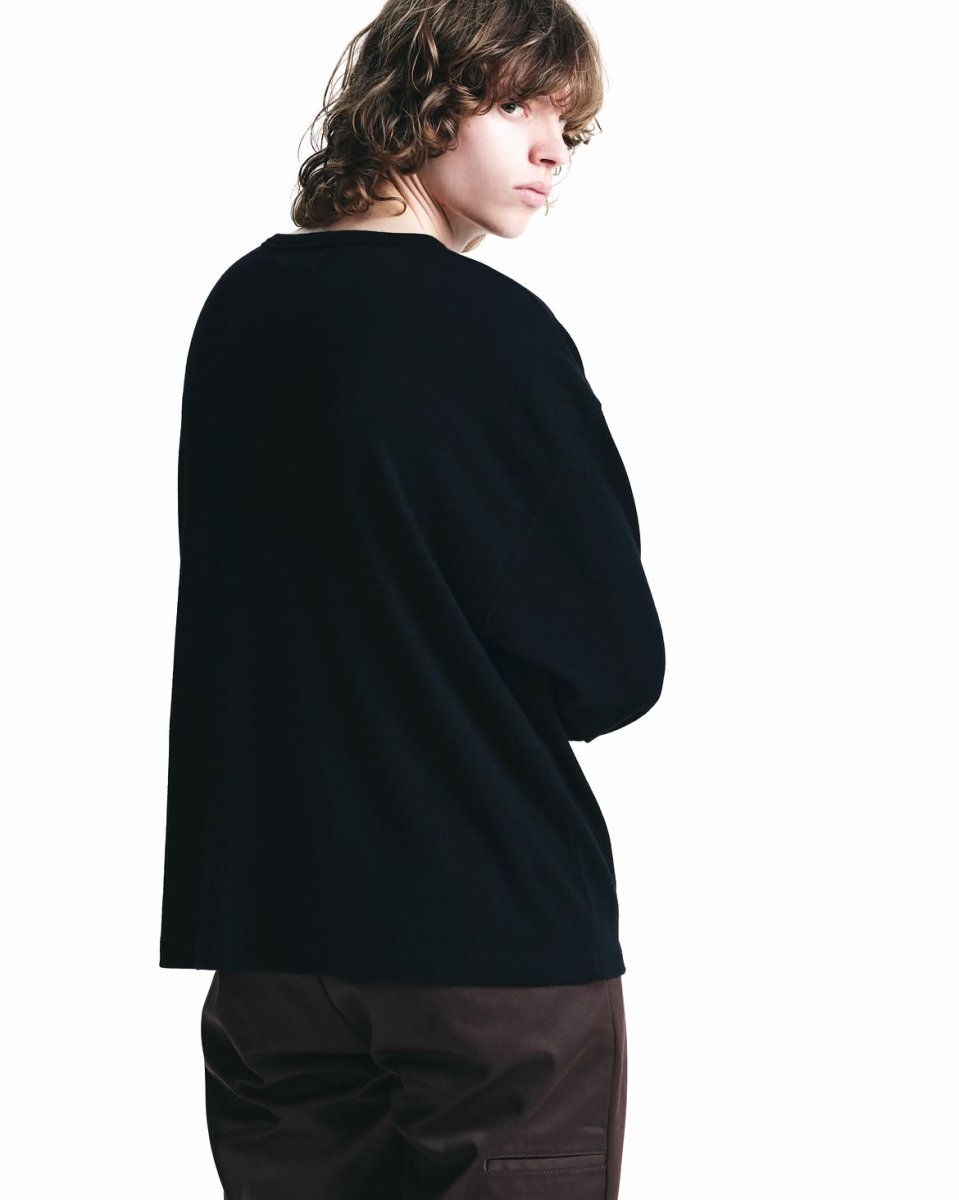 画像6: MINEDENIM  EF.Wool Interlock Crewneck L/S Pullover (6)