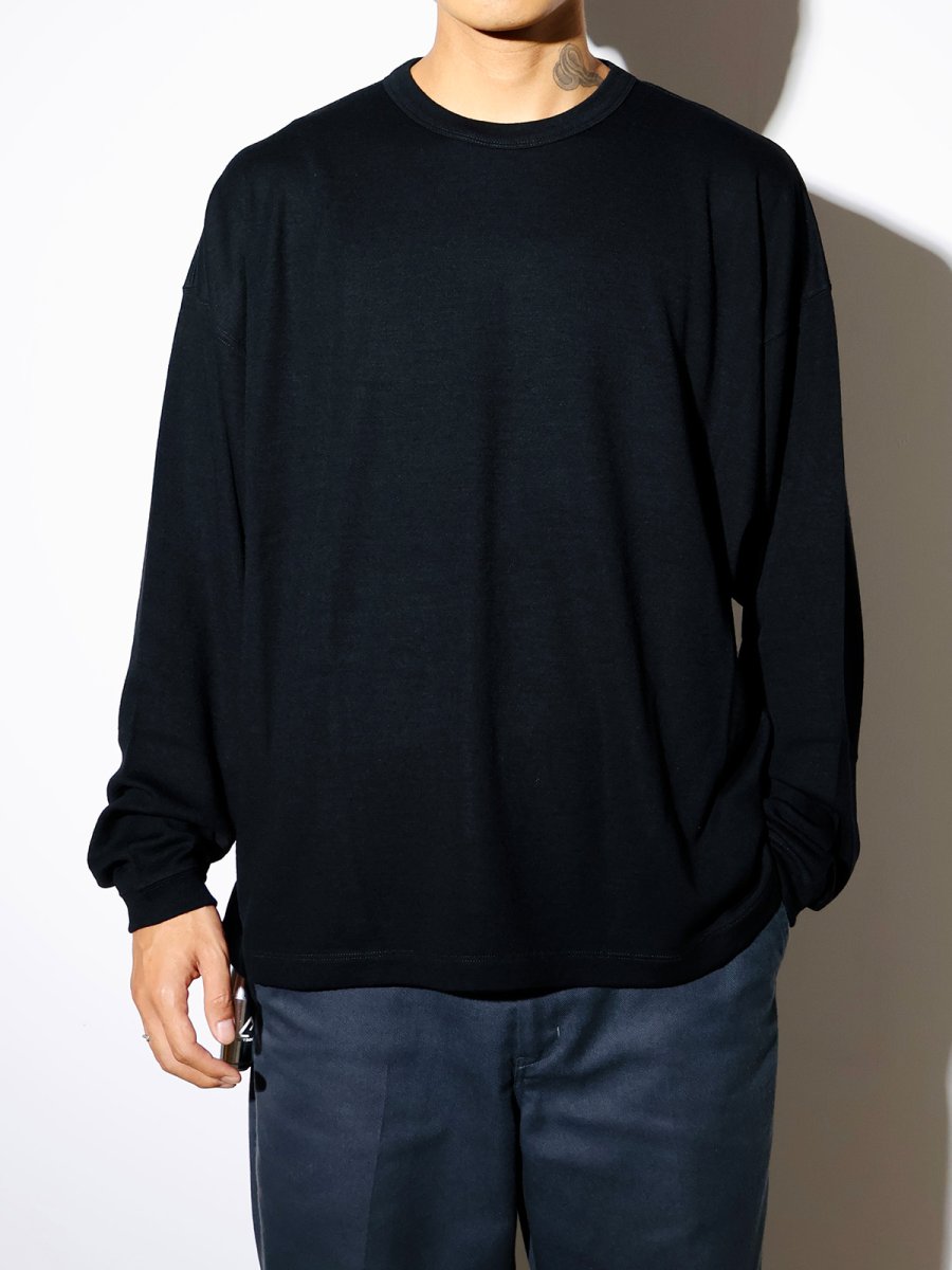 画像3: MINEDENIM  EF.Wool Interlock Crewneck L/S Pullover (3)