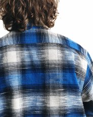 画像6: MINEDENIM  Heavy Cotton Flannel Ombre Work Shirt (6)