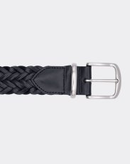 画像4: MINEDENIM  Leather Semi Wide Mesh Belt Mesh Belt (4)