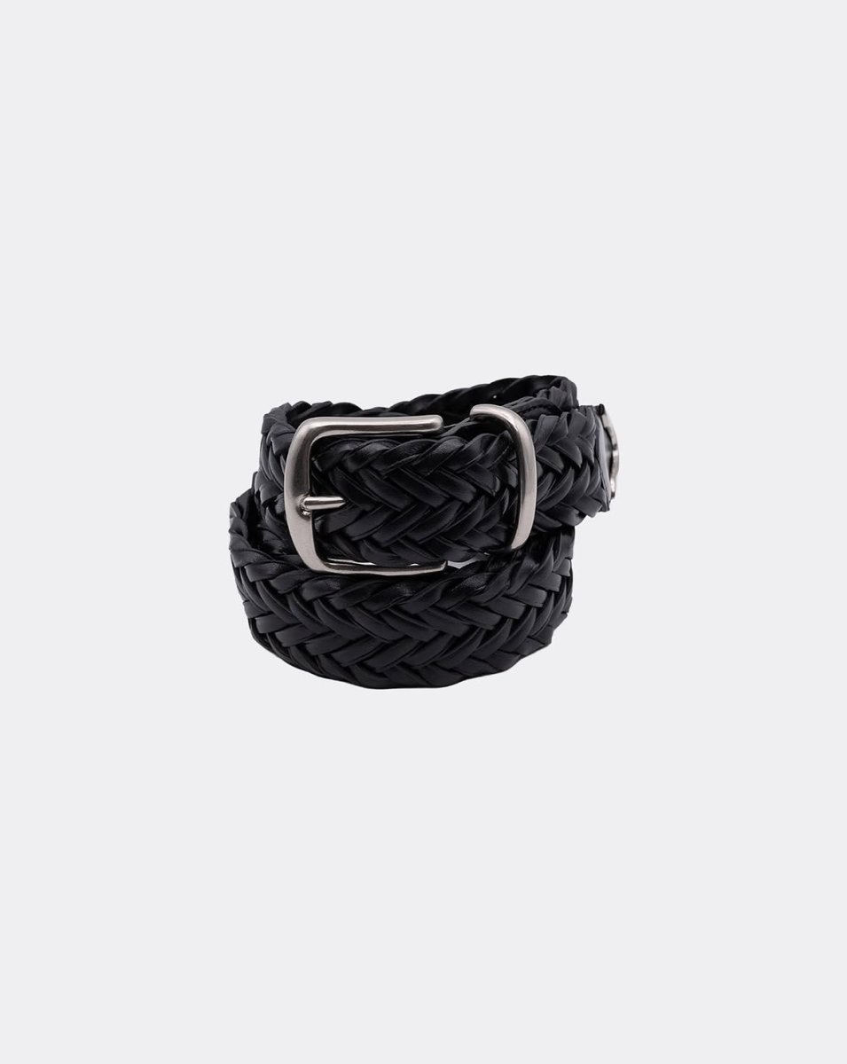 画像1: MINEDENIM  Leather Semi Wide Mesh Belt Mesh Belt (1)