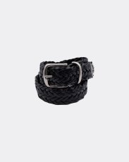 画像1: MINEDENIM  Leather Semi Wide Mesh Belt Mesh Belt (1)