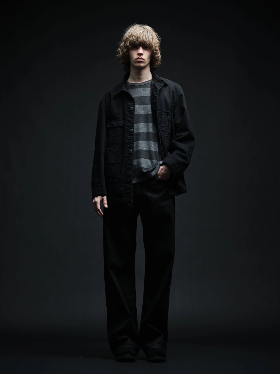 画像8: MINEDENIM  EF.Wool Interlock Border Print Crewneck L/S Pullover (8)
