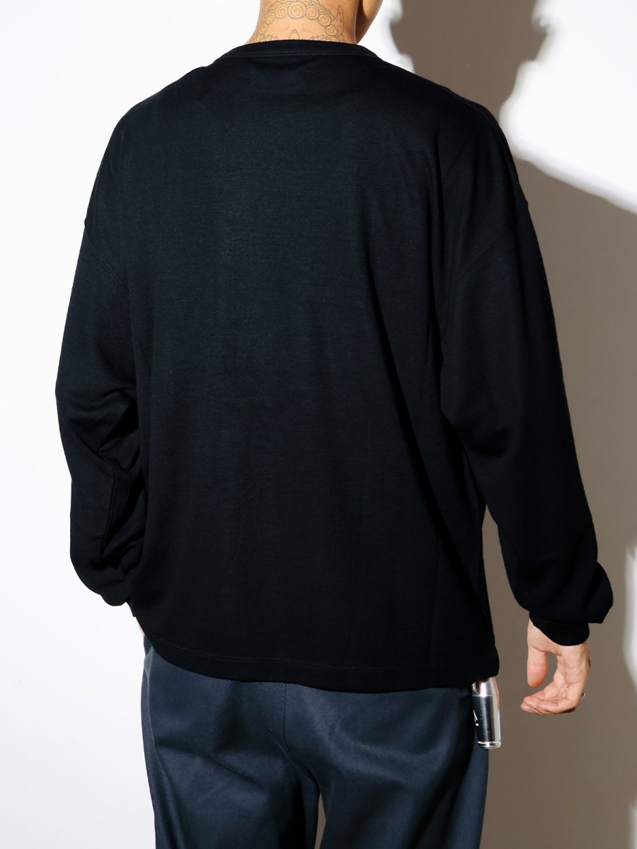 画像4: MINEDENIM  EF.Wool Interlock Crewneck L/S Pullover (4)