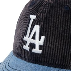 画像3: NEW ERA  9THIRTY Sean Wotherspoon ロサンゼルス・ドジャース ネイビーコーデュロイ ウォッシュドデニムバイザー (3)