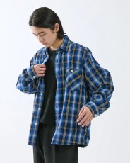 画像9: nonnative  Rafu × nonnative WORKER SHIRT JACKET COTTON TWILL OMBRE CHECK (9)