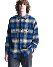 画像5: MINEDENIM  Heavy Cotton Flannel Ombre Work Shirt (5)