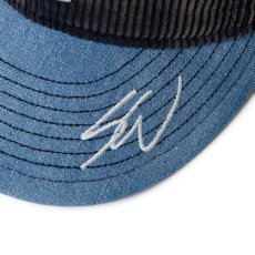 画像2: NEW ERA  9THIRTY Sean Wotherspoon ロサンゼルス・ドジャース ネイビーコーデュロイ ウォッシュドデニムバイザー (2)