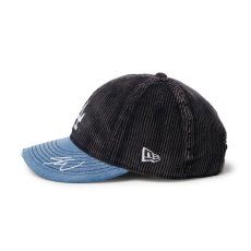 画像6: NEW ERA  9THIRTY Sean Wotherspoon ロサンゼルス・ドジャース ネイビーコーデュロイ ウォッシュドデニムバイザー (6)