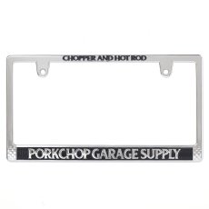 画像1: PORKCHOP GARAGE SUPPLY  RAISED LICENSE FRAME/CHROME (1)