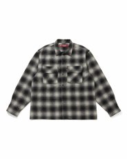 画像4: HideandSeek  Wool Ombre Check L/S Shirt(26aw) (4)