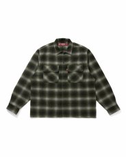 画像5: HideandSeek  Wool Ombre Check L/S Shirt(26aw) (5)