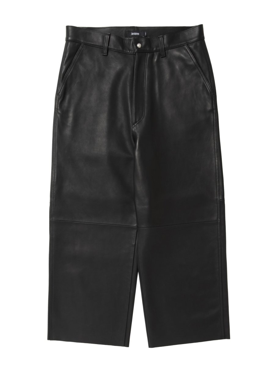 画像1: ANTIDOTE BUYERS CLUB   Sheep Leather Wide Leg Pants (1)