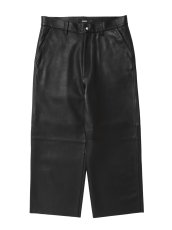 画像1: ANTIDOTE BUYERS CLUB   Sheep Leather Wide Leg Pants (1)
