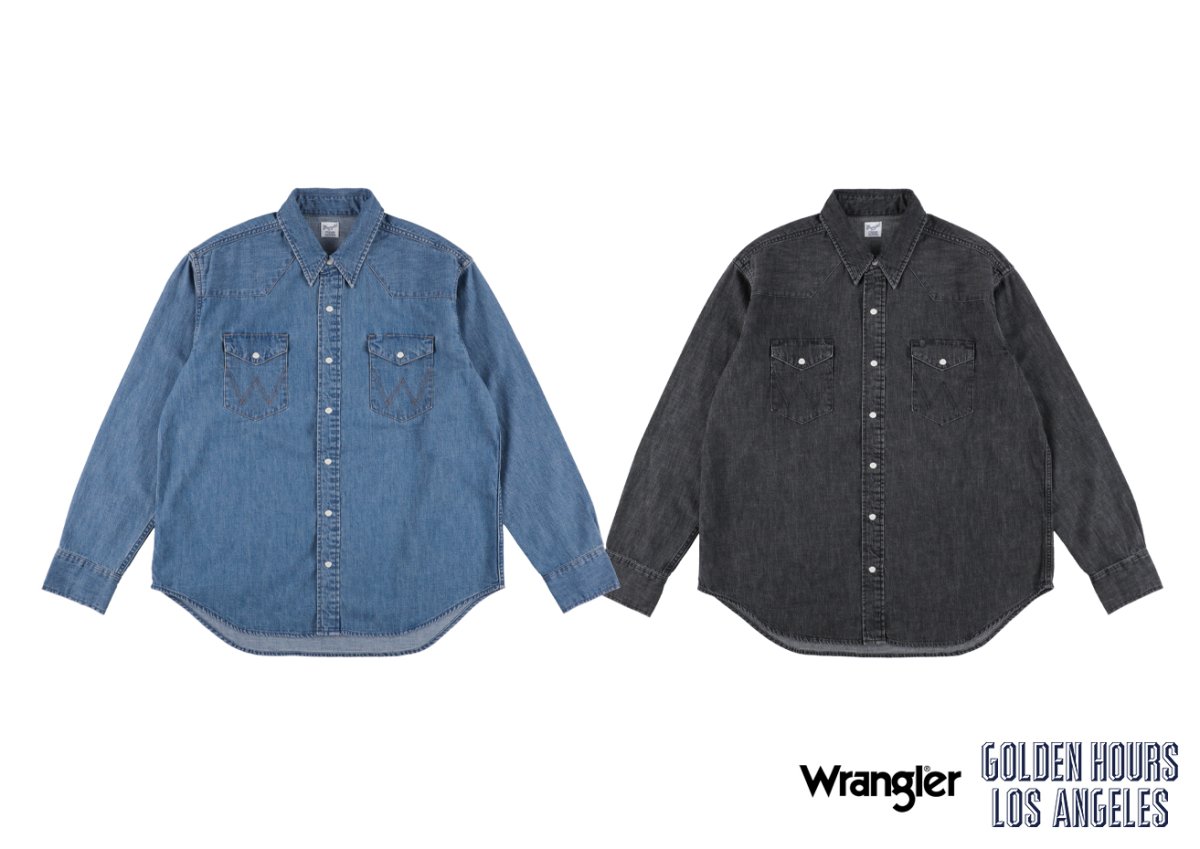画像1: STANDARD CALIFORNIA  Wrangler / SD Western Shirt Vintage Wash (1)