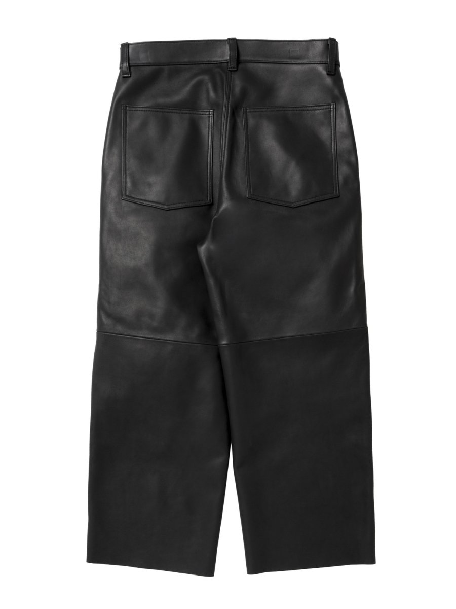 画像2: ANTIDOTE BUYERS CLUB   Sheep Leather Wide Leg Pants (2)