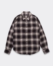 画像1: MINEDENIM  R.Flannel Ombre Western Shirt Western Shirt (1)