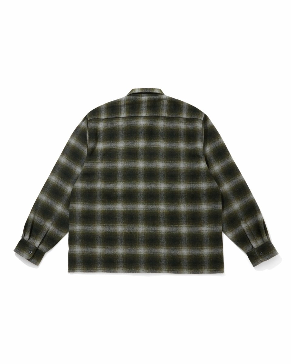 画像6: HideandSeek  Wool Ombre Check L/S Shirt(26aw) (6)