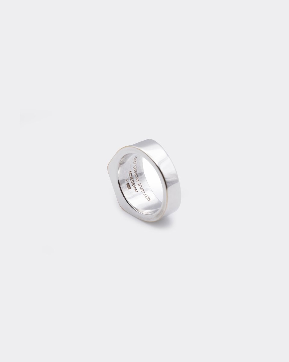 画像2: MINEDENIM  Flat Square Signet Ring by END Ring by END (2)