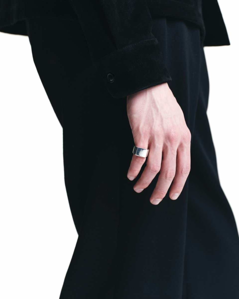 画像3: MINEDENIM  Flat Square Signet Ring by END Ring by END (3)