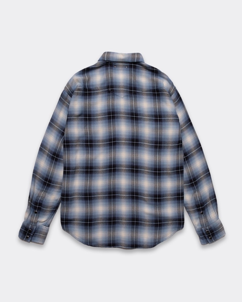 画像6: MINEDENIM  R.Flannel Ombre Western Shirt Western Shirt (6)