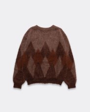 画像6: MINEDENIM  Mohair Argyle Knit Cardigan Knit Cardigan (6)