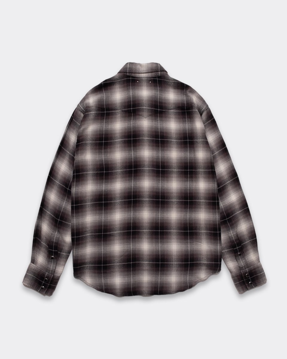 画像2: MINEDENIM  R.Flannel Ombre Western Shirt Western Shirt (2)