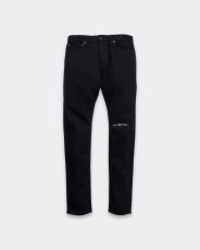 画像1: MINEDENIM  Black STR Denim S.Slim Jeans KST (1)