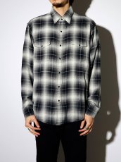 画像3: MINEDENIM  R.Flannel Ombre Western Shirt Western Shirt (3)